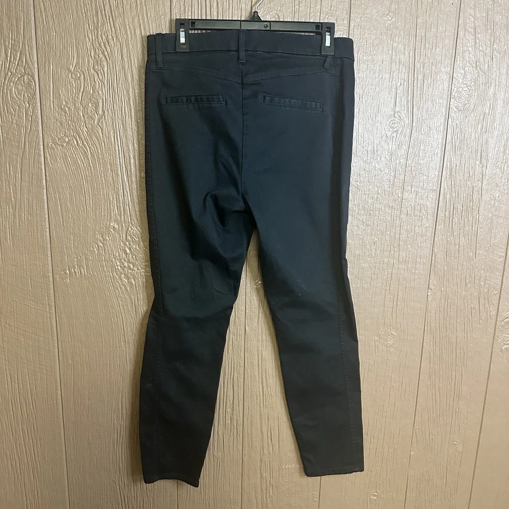 Gap Signature Skinny Ankle Pants‎ Womens 12 Black Denim Jeans Casual Pockets